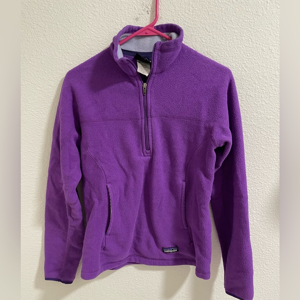 Patagonia Vibrant Purple Fleece Pullover